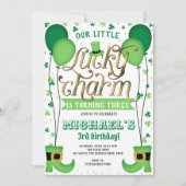 Invitation Lucky Charm, St Patrick's Day, Anniversaire (Devant)