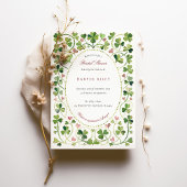 Invitation Lucky Clover & Hearts Fête des mariées