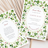 Invitation Lucky Clover & Hearts Fête des mariées