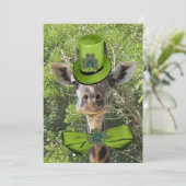 Invitation Lucky Giraffe (Debout devant)