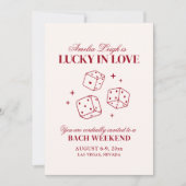 Invitation Lucky In Love Casino Bachelorette Week-end (Devant)