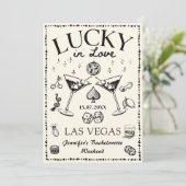 Invitation Lucky In Love Casino Bachelorette Week-end (Debout devant)