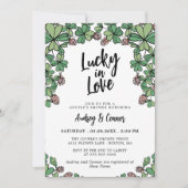 Invitation Lucky In Love Clover Couple's Shower (Devant)