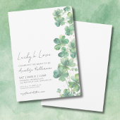 Invitation Lucky In Love Fête des mariées de la Saint Patrick
