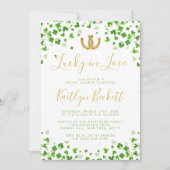 Invitation Lucky In Love Fête des mariées de la Saint Patrick (Devant)