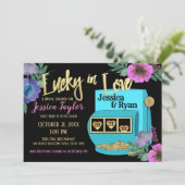 Invitation Lucky in Love Fête des mariées machine à fente (Debout devant)