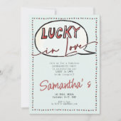 Invitation Lucky In Love Las Vegas Casino Modern Bachelorette (Devant)