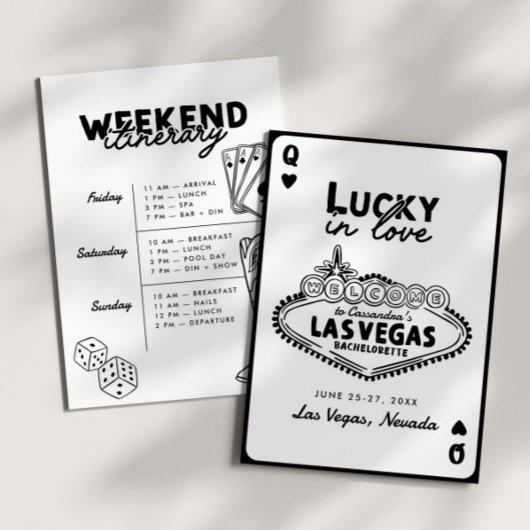Invitation Lucky in Love Las Vegas Girls' Trip Bachelorette