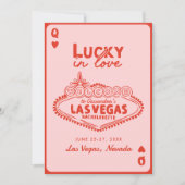 Invitation Lucky in Love Las Vegas Girls' Trip Bachelorette (Devant)