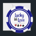Invitation Lucky In Love Poker Chip Blue Las Vegas Mariage<br><div class="desc">Éblouissez vos invités en leur envoyant ces invitations de mariage "Lucky in Love" bleu et blanc. Ils attendent avec impatience de vous rejoindre à ce mariage incontournable !</div>