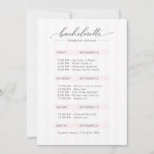 Invitation Lucky in Love Script Stripe Bachelorette Weekend (Dos)