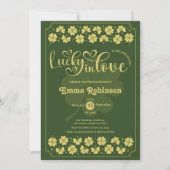 Invitation Lucky in Love  St Patrick's Day Bridal Shower  (Devant)