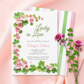 Invitation Lucky in Love St. Patrick's Day Fête des mariées