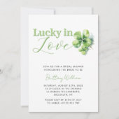 Invitation Lucky in Love St Patrick's Fête des mariées (Devant)