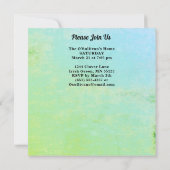 Invitation Lucky Leprechaun Gold Rainbow St Patrick Carré (Dos)