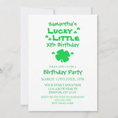 Invitation Lucky Little Birthday (Devant)