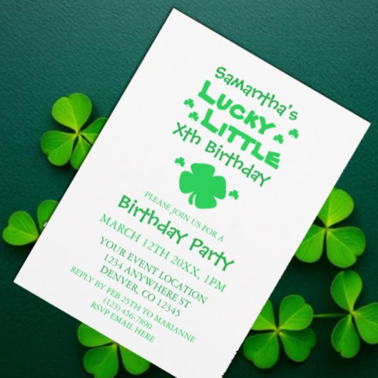 Invitation Lucky Little Birthday