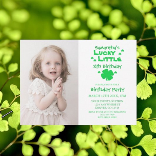 Invitation Lucky Little Birthday