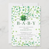 Invitation Lucky Little One Baby shower (Devant)