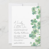 Invitation Lucky Little One St. Patrick's Day Baby shower (Devant)