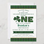 Invitation Lucky Little Shamrock 1er anniversaire (Devant)