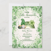 Invitation Lucky Little Shamrock Baby shower (Devant)