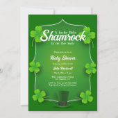 Invitation Lucky Little Shamrock Jour de la Saint Patrick Bab (Devant)