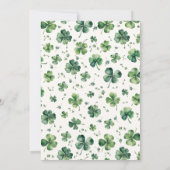 Invitation Lucky Little Shamrock St. Patrick's Baby shower (Dos)