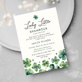 Invitation Lucky Little Shamrock St. Patrick's Baby shower