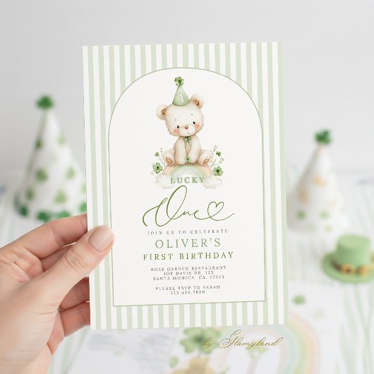 Invitation Lucky One 1st Birthday