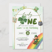 Invitation Lucky One Anniversaire de la Saint-Patrick (Devant)