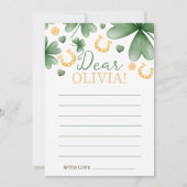 Invitation Lucky One Birthday Time Capsule Card (Devant)