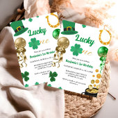 Invitation Lucky One First Birthday St Patrick's Day Boy Girl