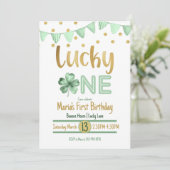 Invitation Lucky One Gold premier anniversaire (Debout devant)