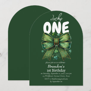 Invitation Lucky One Jour de la Saint Patrick 1er anniversair