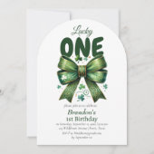 Invitation Lucky One Jour de la Saint Patrick 1er anniversair (Devant)