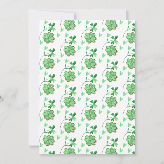 Invitation Lucky One Premier Shamrock d'anniversaire (Dos)