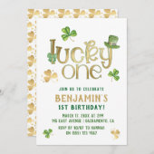 Invitation Lucky One | Saint Patrick's Day Premier anniversai (Devant / Derrière)