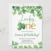 Invitation Lucky One Shamrock 1er anniversaire (Devant)