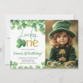 Invitation Lucky One Shamrock 1er anniversaire Photo (Devant)