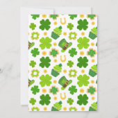 Invitation Lucky One Shamrock 1er anniversaire St. Patrick's  (Dos)
