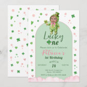 Invitation Lucky One St Patrick Birthday Photo (Devant / Derrière)