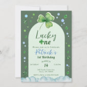 Invitation Lucky One St Patrick Boy Birthday (Devant)