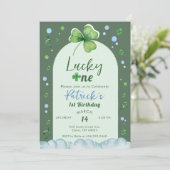 Invitation Lucky One St Patrick Boy Birthday (Debout devant)