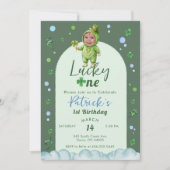 Invitation Lucky One St Patrick Boy with Photo Birthday (Devant)