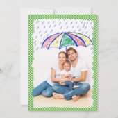 Invitation Lucky One St patrick Portrait Photo 1er anniversai (Dos)