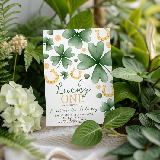 Invitation Lucky One St. Patrick's 1st Birthday Invite