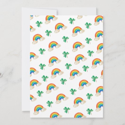 Invitation Lucky One St Patrick's Boy 1er anniversaire Invita (Dos)