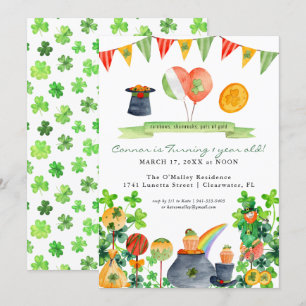 Invitation Lucky One   St. Patrick's Day 1er anniversaire