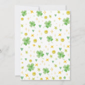 Invitation Lucky One St Patrick's Day 1er anniversaire Invita (Dos)